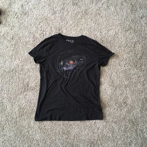 Solar system black tee